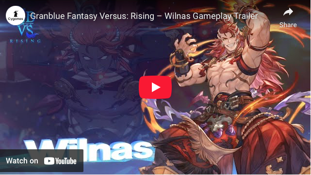 Granblue Fantasy Versus: Rising Game Adds Wilnas on August 5