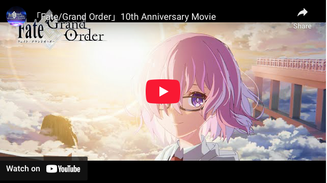 Fate/Grand Order Game Marks 10th Anniversary With Animated Video