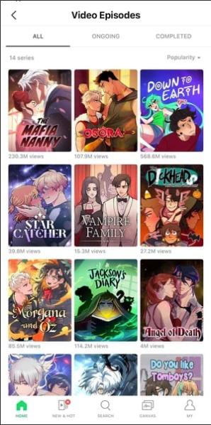 WEBTOON Launches Short-Form Video Episodes