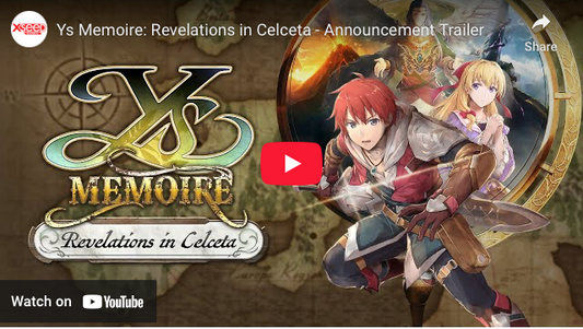 XSEED, Marvelous Release Ys Memoire: Revelations in Celceta Switch Version in English in Early 2026