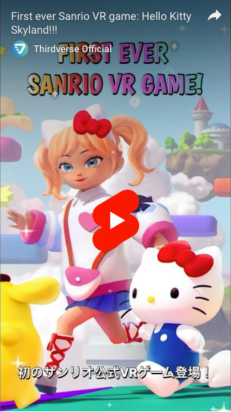 Thirdverse Announces Hello Kitty Skyland Social VR Game for Quest, Other VR Platforms
