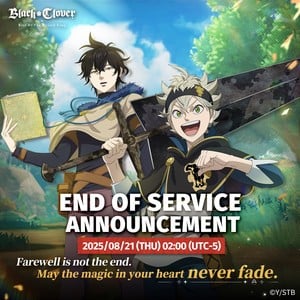 Black Clover M: Rise of the Wizard King Smartphone Game Ends Service on August 21