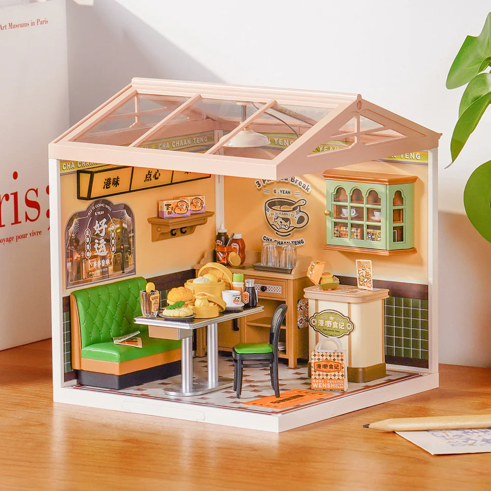 DIY Book Nook Shelf Insert – Hong Kong Bites Cafe | Robotime HK