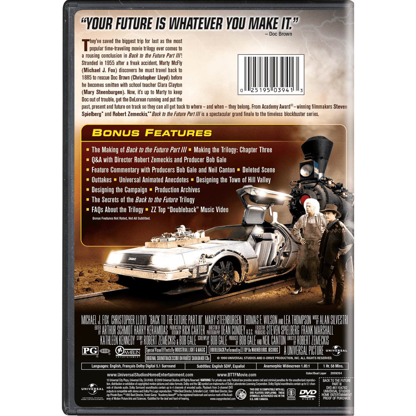 Zurück in die Zukunft Teil III (DVD)