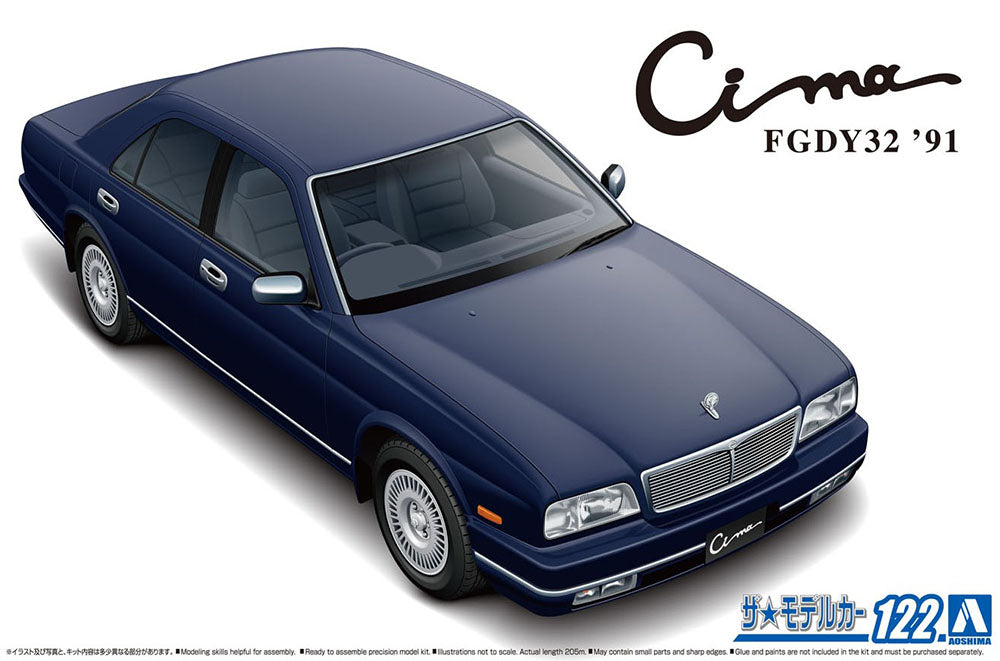 1/24 NISSAN Y32 CIMA TYPE III LIMITED L AV '91 Model Kit