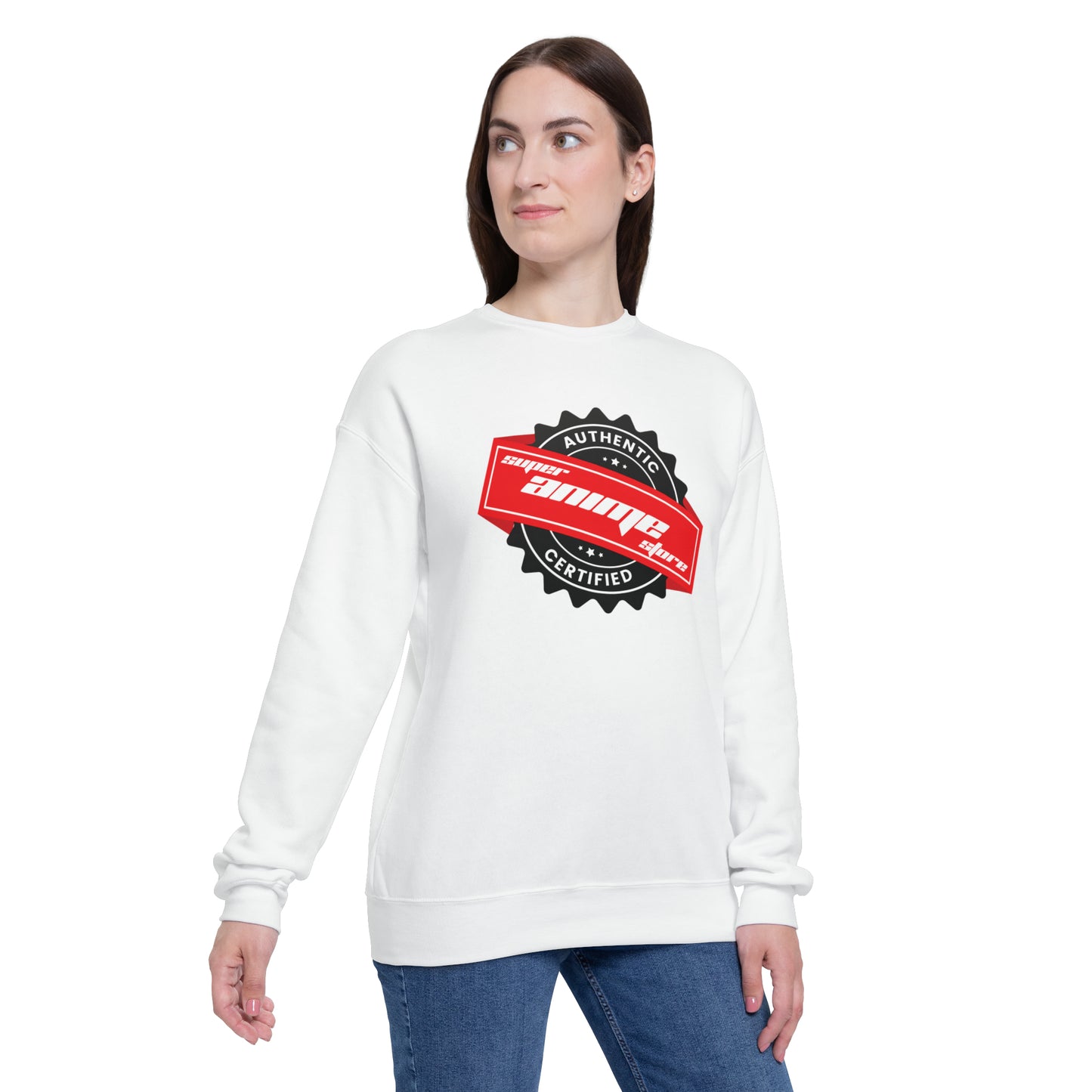 Super Anime Store Authentisches, zertifiziertes Unisex-Sweatshirt mit tief angesetzter Schulterpartie