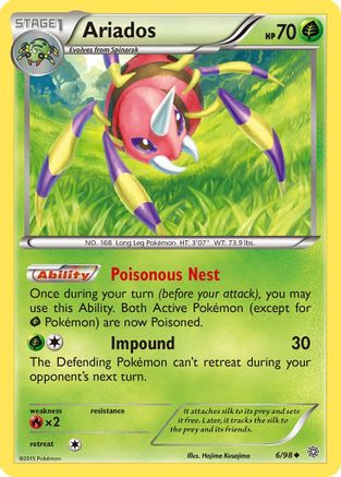 Ariados 006/98 - XY Ancient Origins Reverse Holofoil