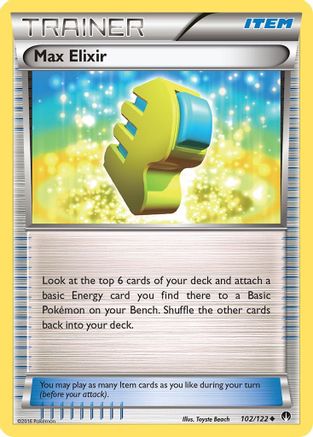Max Elixir 102/122 - XY BREAKpoint Reverse Holofoil