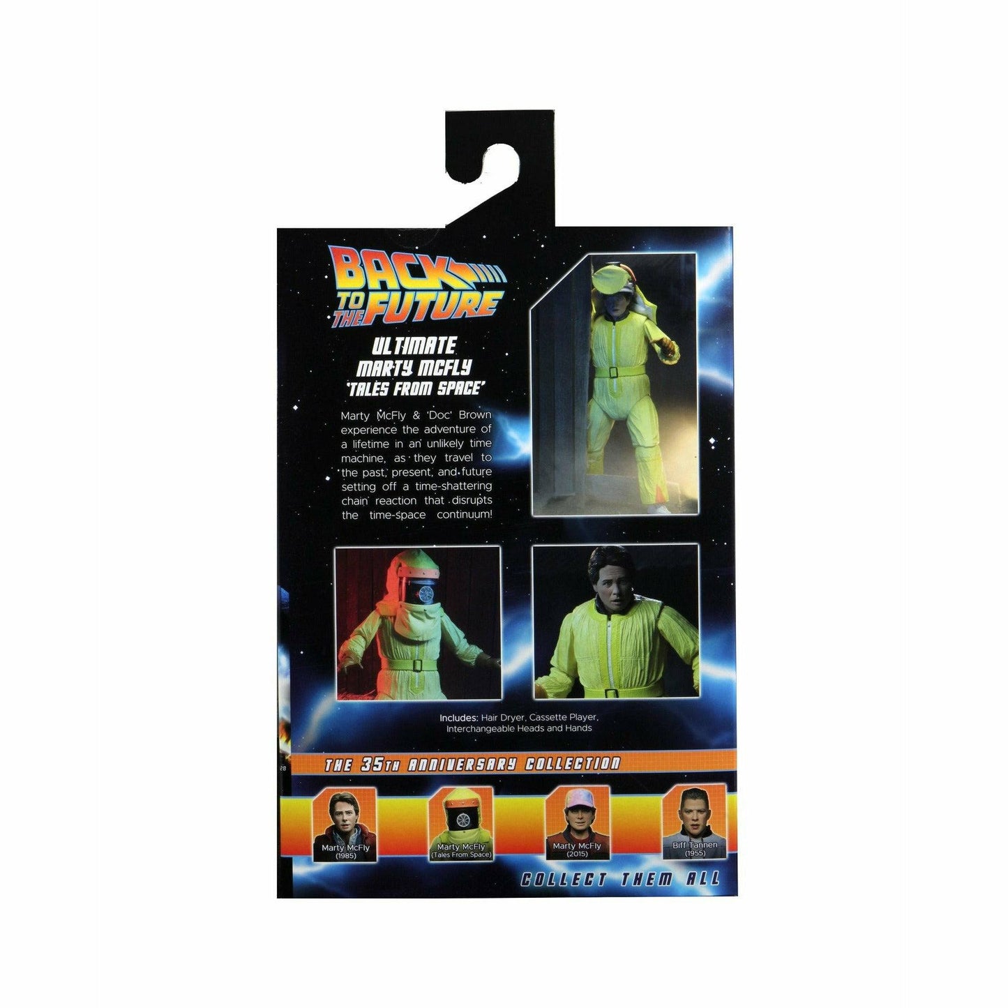 NECA Zurück in die Zukunft Actionfigur im 7-Zoll-Maßstab – Ultimate Marty McFly (1955 „Tales From Space“)