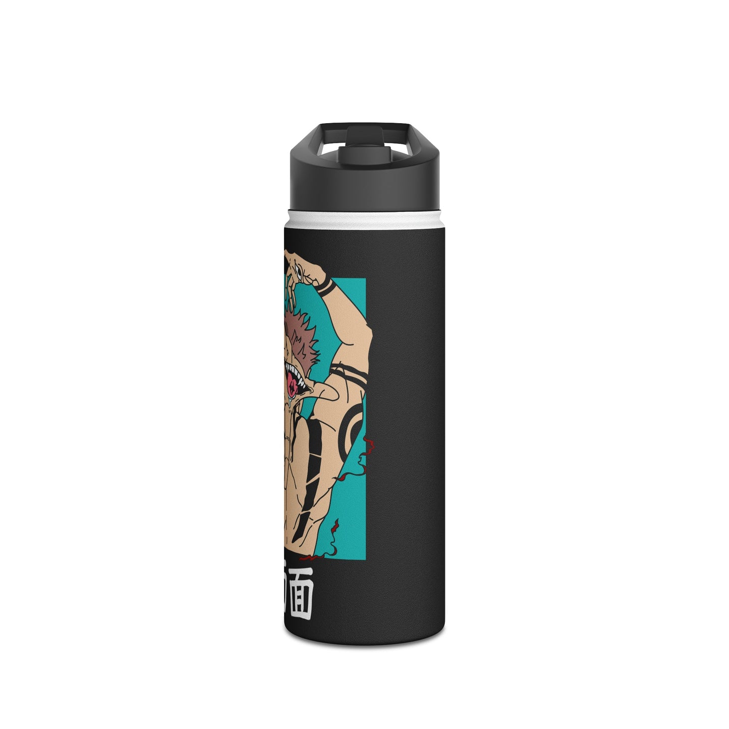 Stainless Steel Sukuna Anime Insulated Water Bottle With Standard Lid
