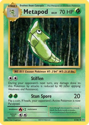 Metapod 004/108 - XY Evolutions