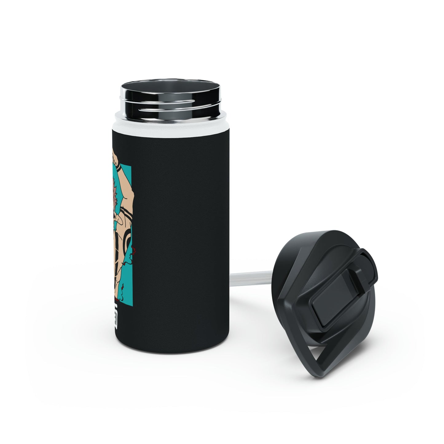 Stainless Steel Sukuna Anime Insulated Water Bottle With Standard Lid