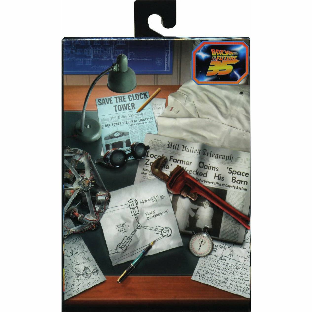 NECA Zurück in die Zukunft Actionfigur im 7-Zoll-Maßstab – Ultimate Doc Brown (1955)