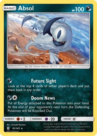 Absol 081/null - SM Guardians Rising Reverse Holofoil