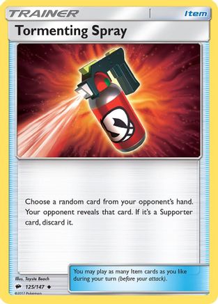 Tormenting Spray 125/147 - SM Burning Shadows Reverse Holofoil