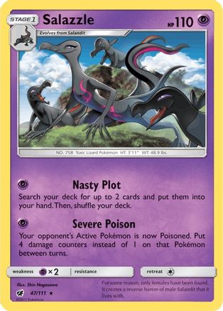 Salazzle 047/111 - SM Crimson Invasion Holofoil