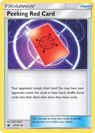 Peeking Red Card 097/111 - SM Crimson Invasion