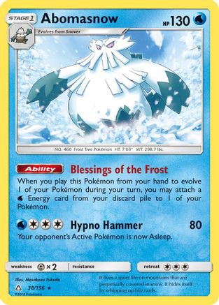 Abomasnow 038/156 - SM Ultra Prism