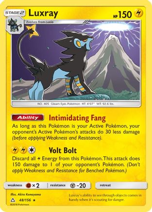 Luxray 048/156 - SM Ultra Prism Holofoil