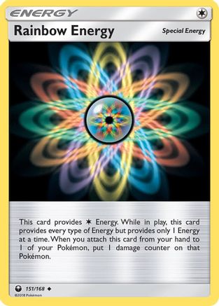 Rainbow Energy 151/168 - SM Celestial Storm Reverse Holofoil