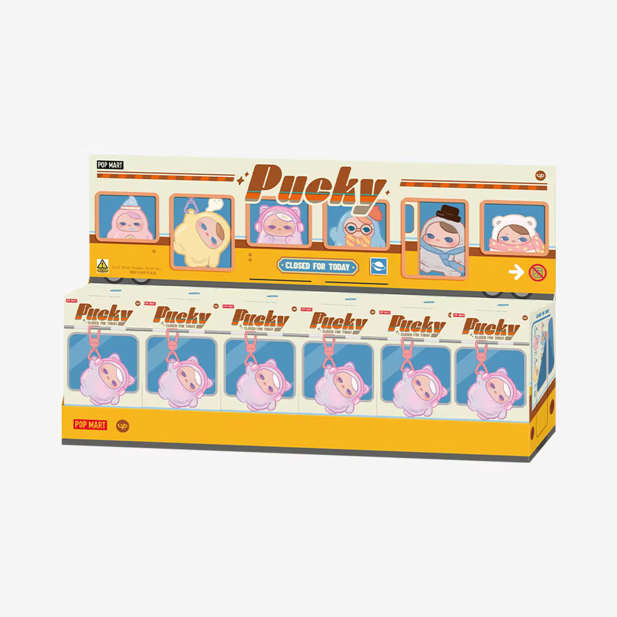 PUCKY Closed for Today Series Vinyl Plush Pendant Blind Box