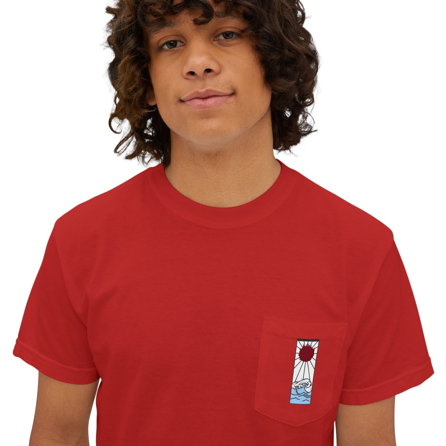 Tanjiro Hanafuda Comfort Colors® Unisex Anime Pocket Tee