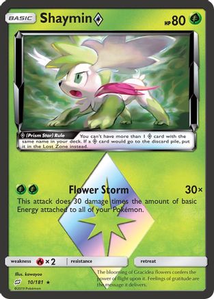 Shaymin Prism Star 010/181 - SM Team Up Holofoil