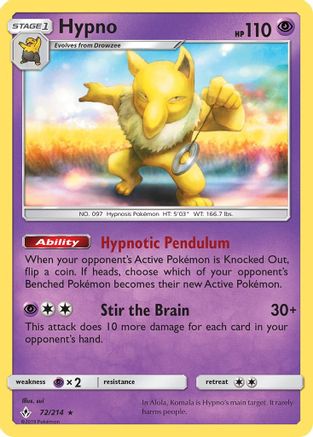 Hypno 072/214 - SM Unbroken Bonds