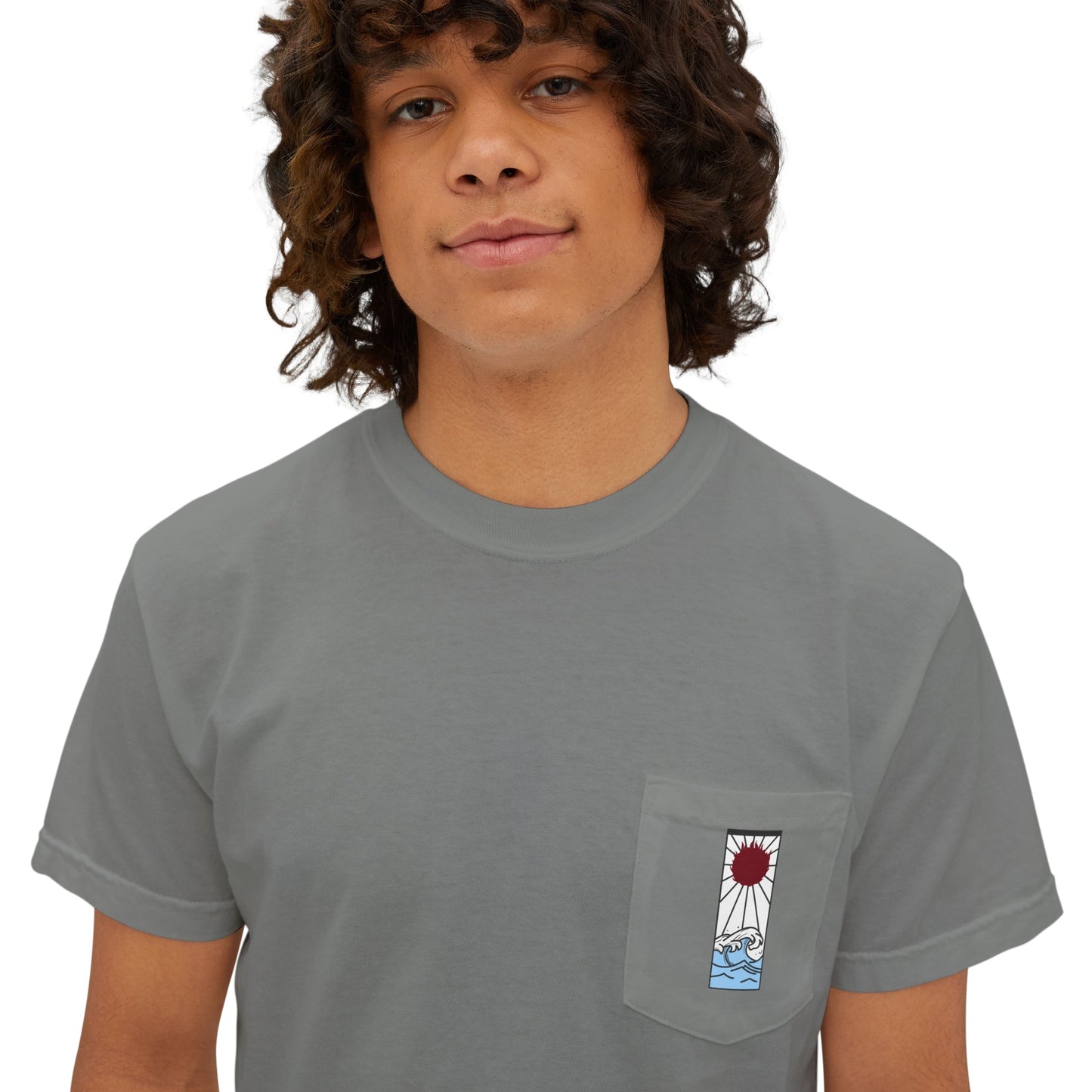Tanjiro Hanafuda Comfort Colors® Unisex Anime Pocket Tee