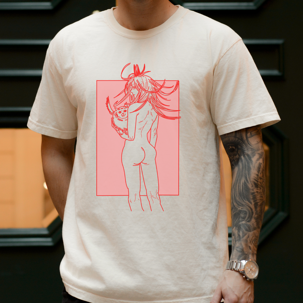 Power x Meowy Anime Comfort Colors® Shirt