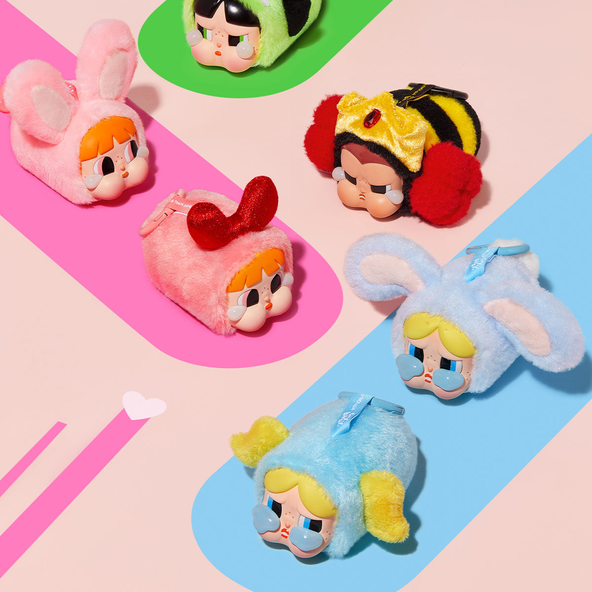 CRYBABY x Powerpuff Girls Vinyl Face Plush Blind Box - POP MART