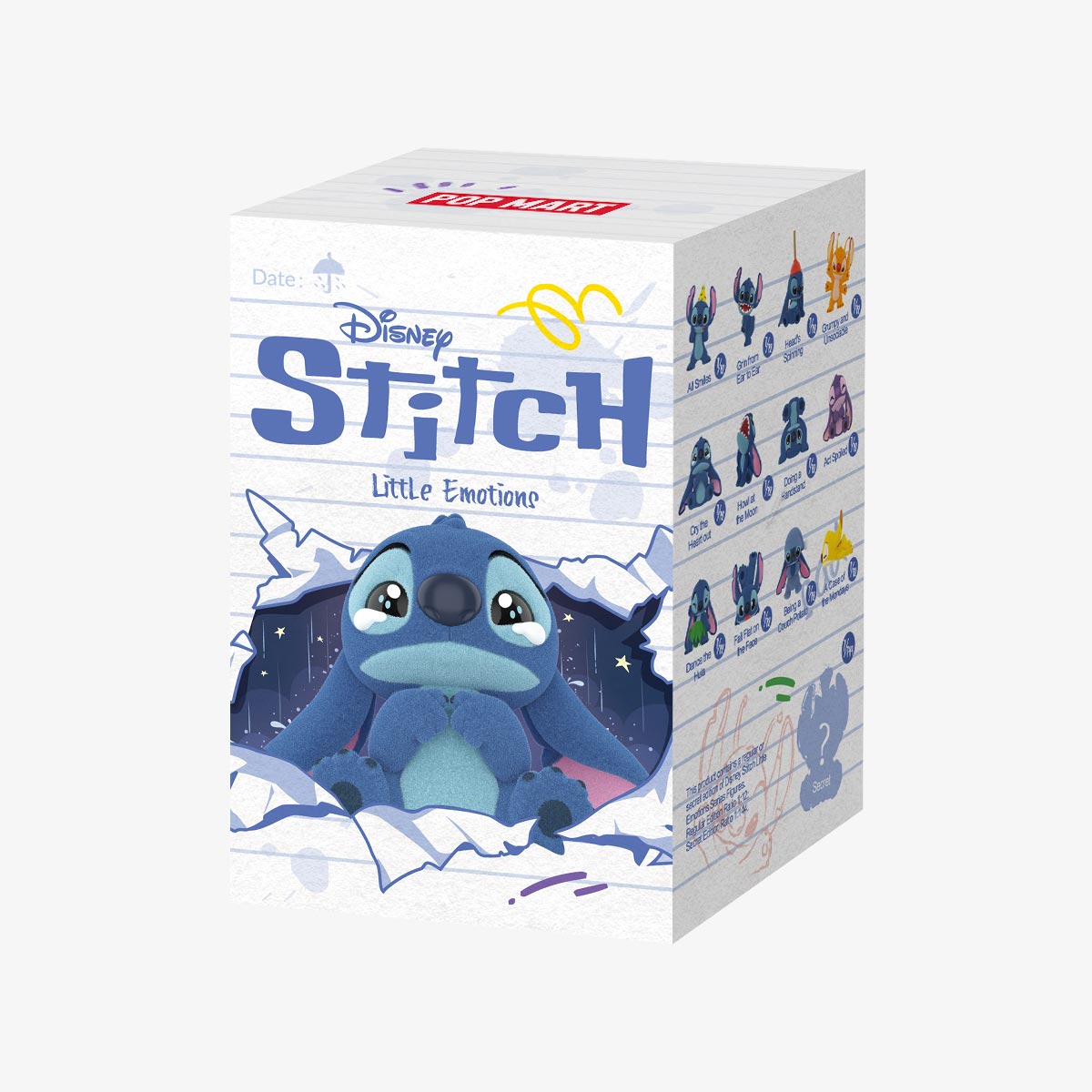 POPMART Disney Stitch Little Emotions Series Figures Blind Box (1 Blind Box)