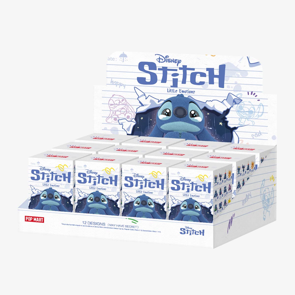 POPMART Disney Stitch Little Emotions Series Figures Blind Box (1 Blind Box)