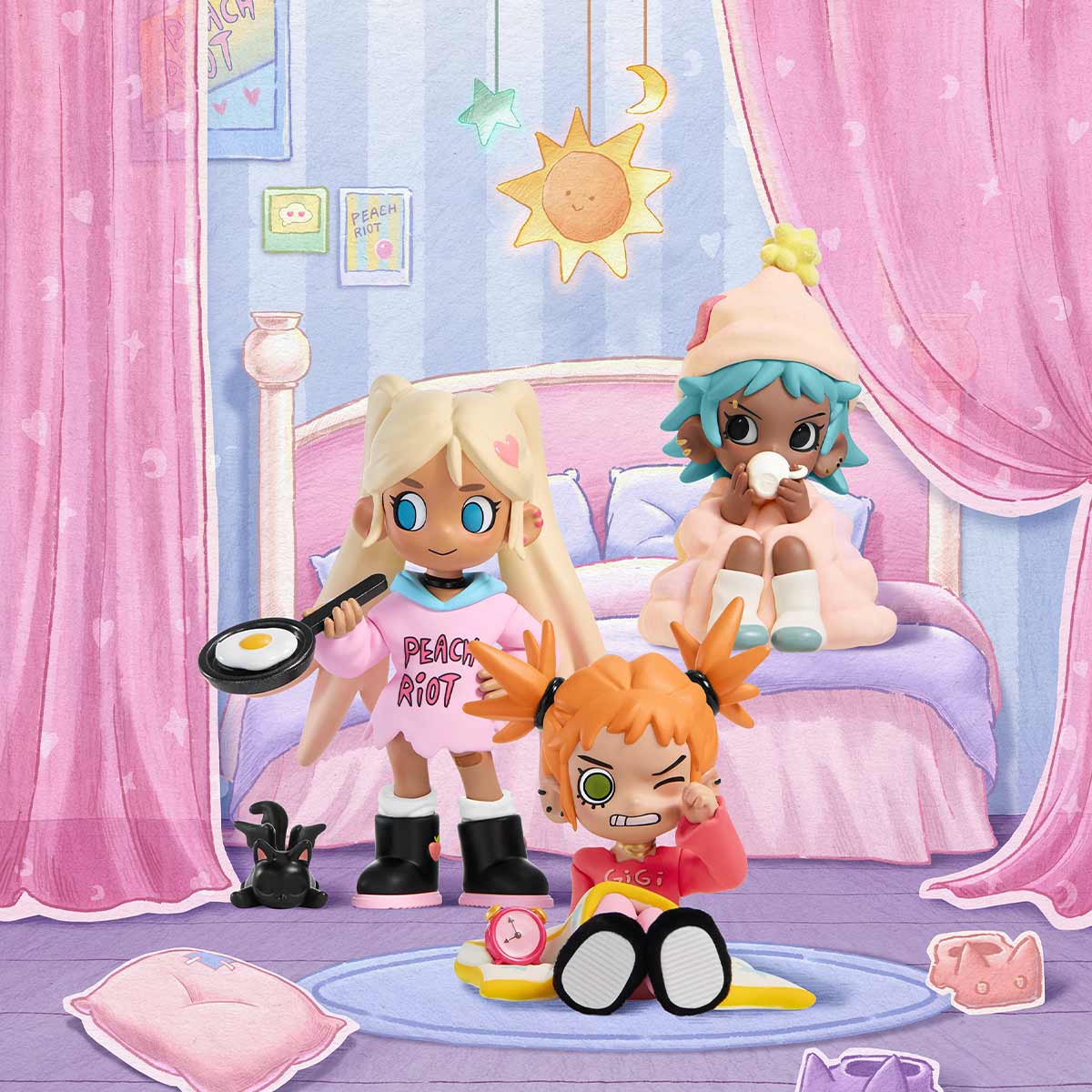 POP MART Lil Peach Riot Sleepover Series Blind Box | Kawaii