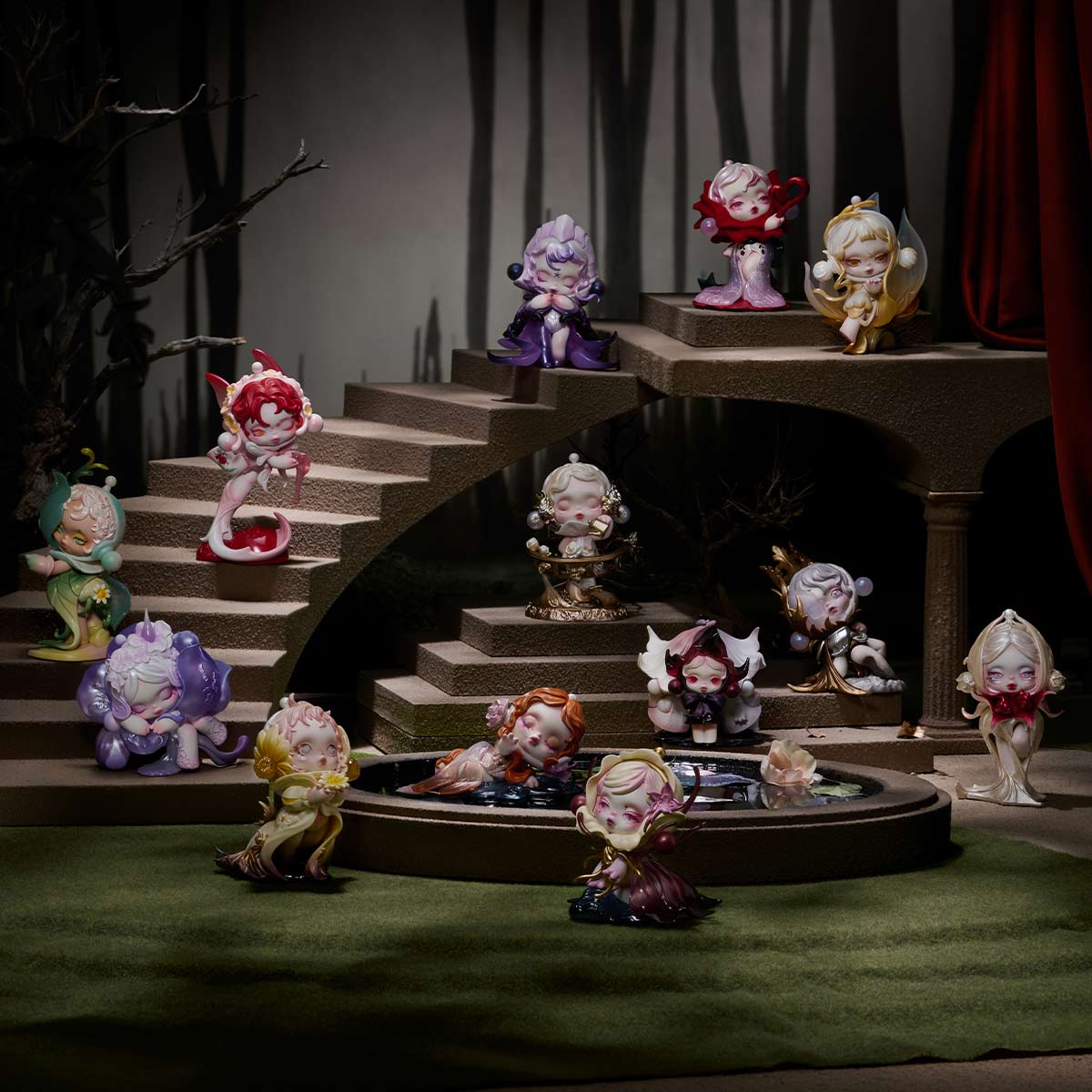 SKULLPANDA Petals in Four Acts Blind Box Figure | POP MART