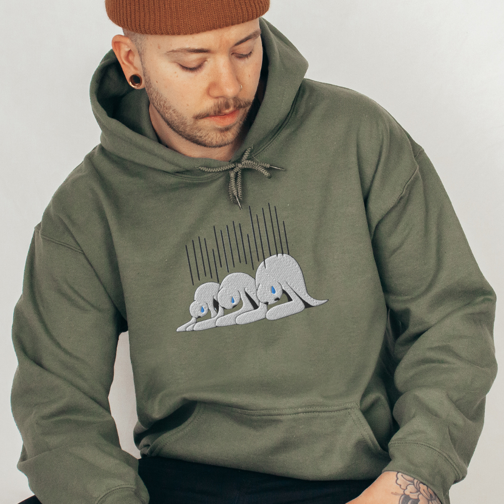 Negative Hallows Embroidered Premium Unisex Anime Hoodie
