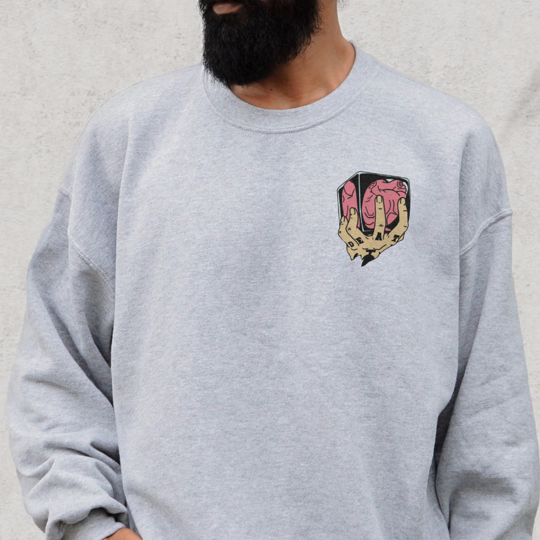 Trafalgar Heart Shambles besticktes Unisex Premium Anime Sweatshirt