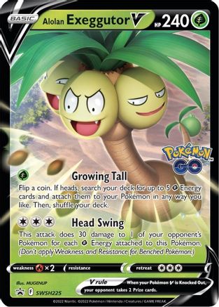 Alolan Exeggutor V SWSH225/307 - SWSH Sword & Shield Promo Cards Holofoil