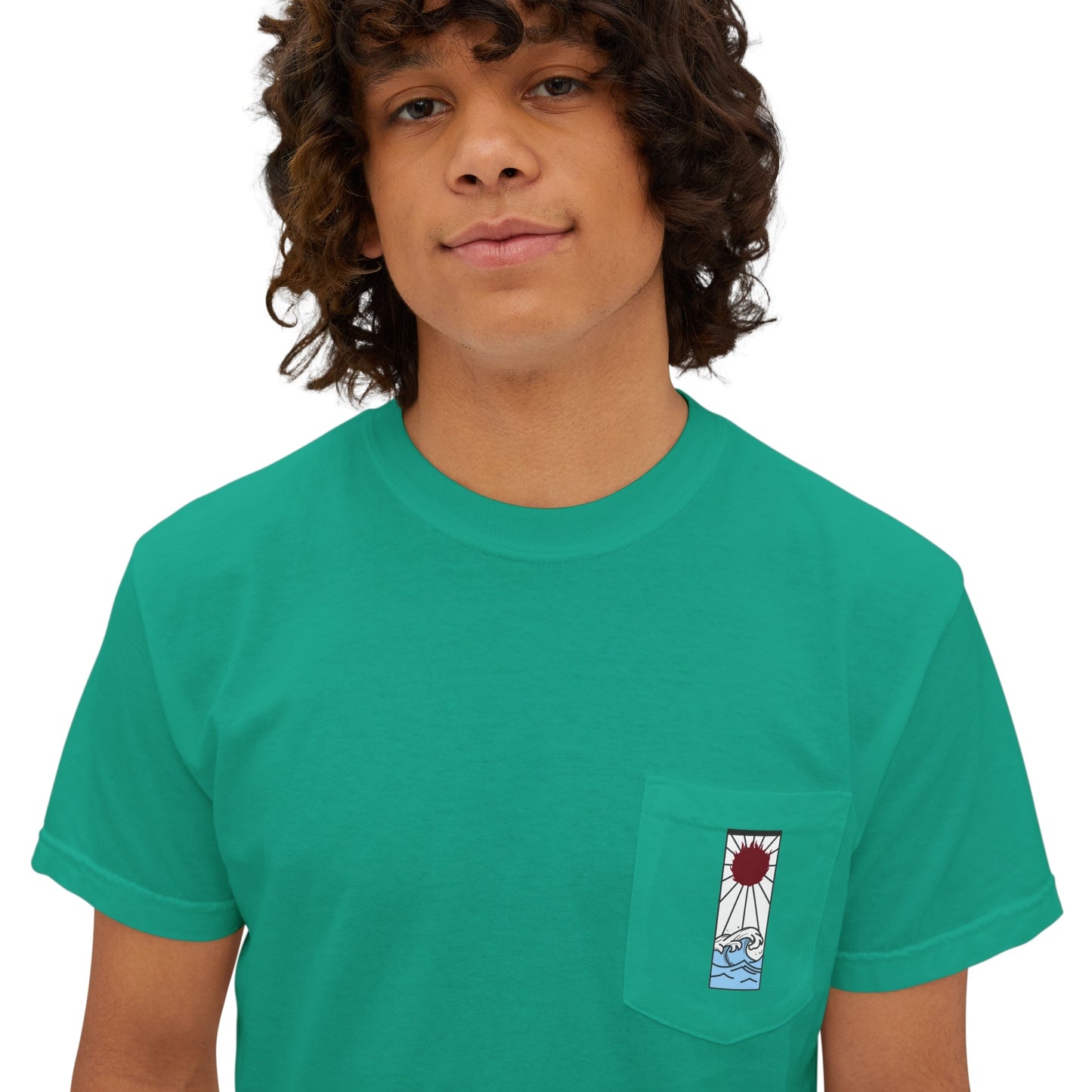 Tanjiro Hanafuda Comfort Colors® Unisex Anime Pocket Tee