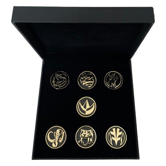 Power Rangers Power Coins 24K Gold Plated Pins Box Set (Exclusive)
