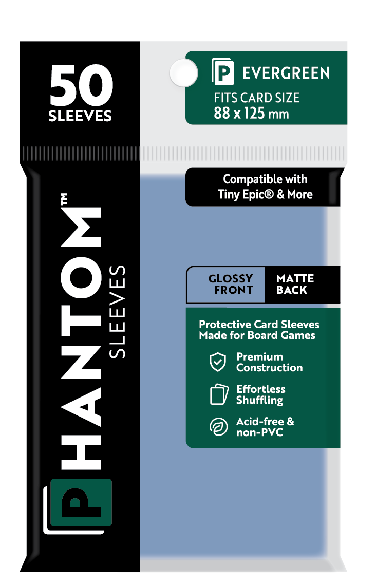 Phantom Sleeves: Evergreen Size (88mm x 125mm) 50 ct