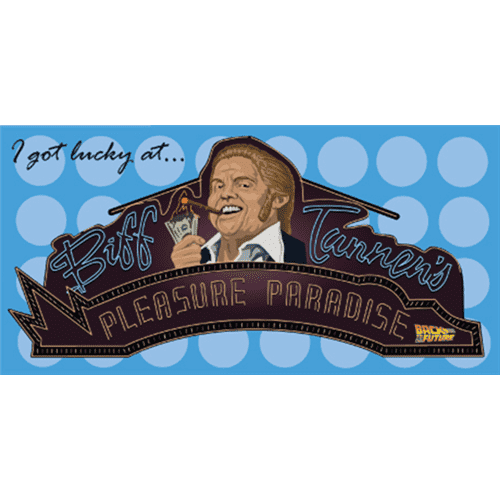 Zurück in die Zukunft Teil II Biff's Pleasure Paradise Strandtuch