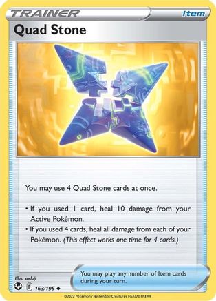 Quad Stone 163/195 - SWSH12 Silver Tempest