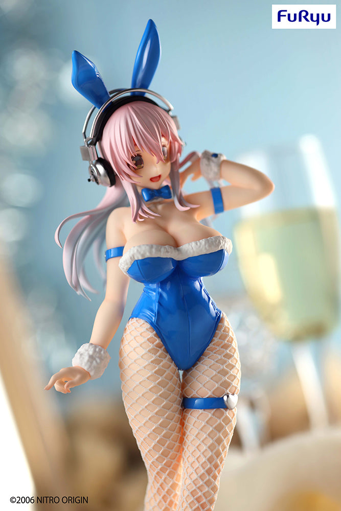 Super Sonico - Super Sonico BiCute Bunnies Figure (Blue Rabbit Ver.)