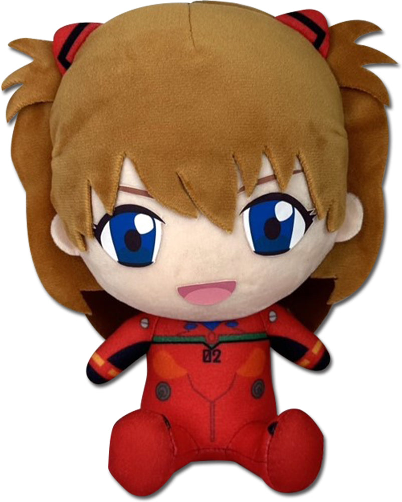 Evangelion Asuka Langley Shikinami Sitting Plush 7 Inch - Official Anime Collectible