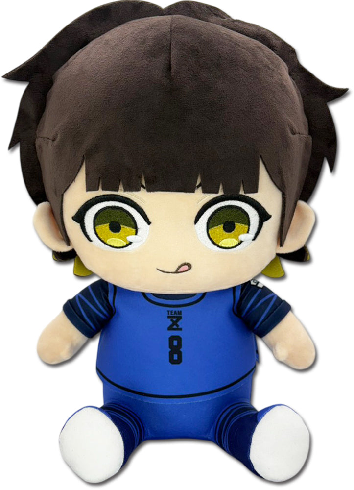 Blue Lock Meguru Bachira Team Z Uniform Sitting Pose Plush 12 inch