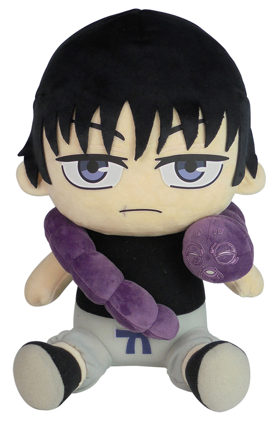 Jujutsu Kaisen Toji Fushiguro Sitting Plush 12 Inch - Official JJK Season 2 Collectible