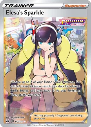 Elesa's Sparkle (Full Art) 147/159 - Crown Zenith Holofoil - Super Anime Store