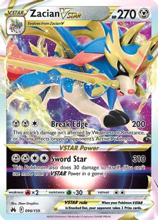 Zacian VSTAR 096/159 - Crown Zenith Holofoil