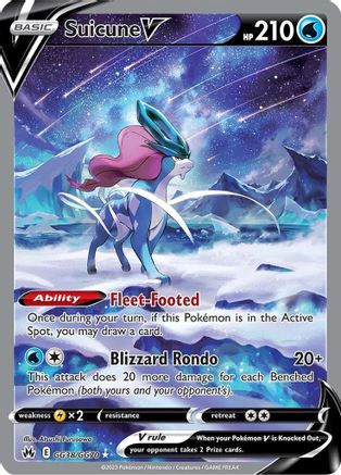 Suicune V GG38/GG70 - Crown Zenith Galarian Gallery Holofoil - Super Anime Store